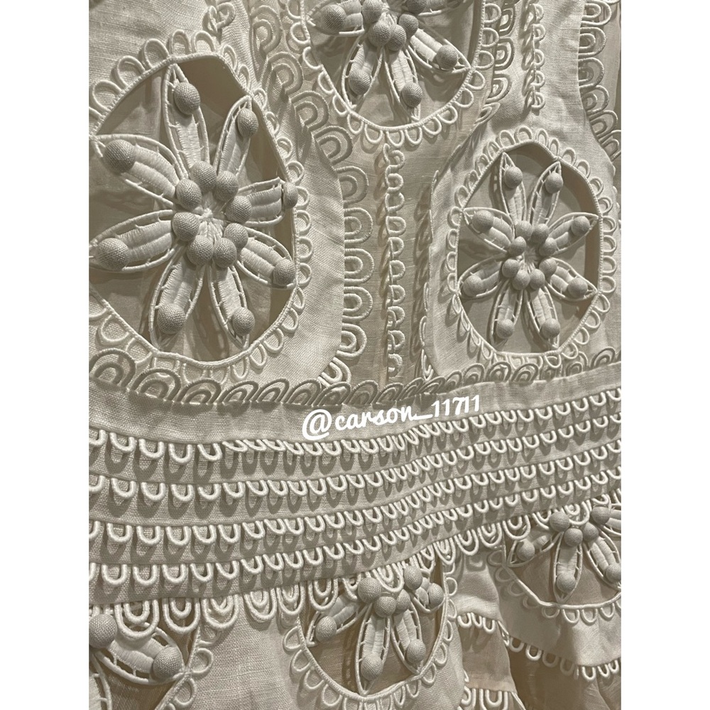 Zimmermann Whitewave Doily Mini Dress AU2 - Picture 5 of 15